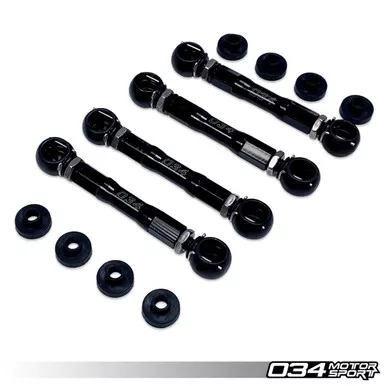 034 Motorsport ADJUSTABLE LOWERING LINK KIT, BILLET ALUMINUM, AUDI C7 WITH ADAPTIVE AIR SUSPENSION